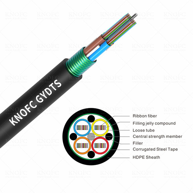 288芯G652D直埋式电缆GYDTS带状光纤电缆0