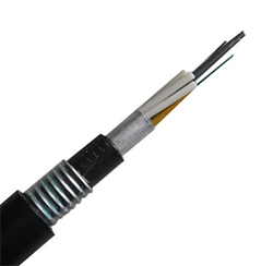 Direct Buried Outdoor Armored 48 Core Optic Fiber Cable GYTA53