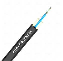 12 Core G652D HDPE Jacket Aerial GYFXTBY Flat Drop Fiber Cable