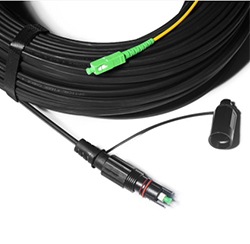 康宁OptiTap可调谐200FT 300FT硬化扁平扁平光缆