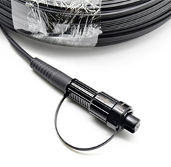IP68防水Mini SC APC 1F G657A2光纤引入电缆尾纤100M