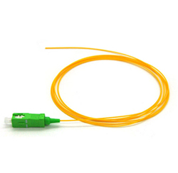 SM G657A1 900um Tight Buffer LSZH 1M SC APC Fiber Optic Pigtail