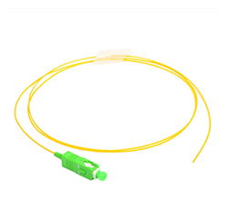 SM G657A1 900um Tight Buffer LSZH 1M SC APC Fiber Optic Pigtail