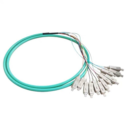 LC 12 Core 50/12 Multimode 1M 1.5M OM3 Fiber Optic Pigtail