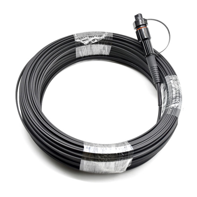 IP68防水Mini SC APC 1F G657A2光纤引入电缆尾纤100M 3