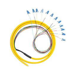 LC UPC 12 Core Bundled Optic Fiber Patch Cord