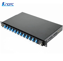 1U Fiber Optic Patch Panel LC Rack Mount Fiber Optic Terminal Box