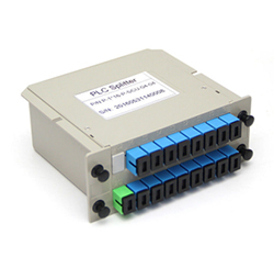 机架安装连接器盒式1X16 SC UPC光纤分路器