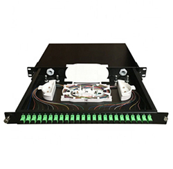 ODF 1U Optical Fiber Terminal Box Rack Mount Patch Panel