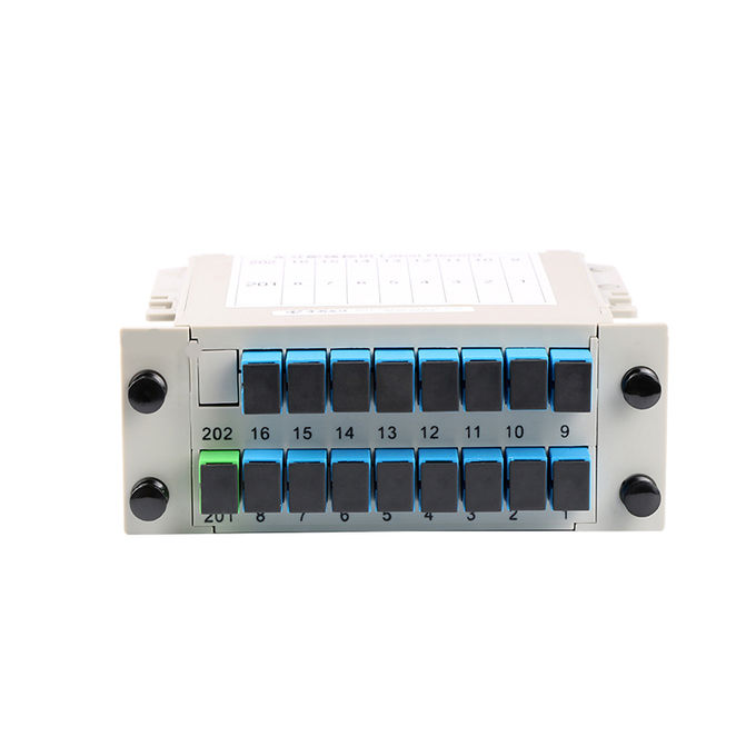 机架安装连接器盒式磁带1X16 SC UPC光纤分配器2