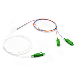 SC/APC 1310/1550nm 50/50 1*2 FBT Fiber Optic Coupler Splitter