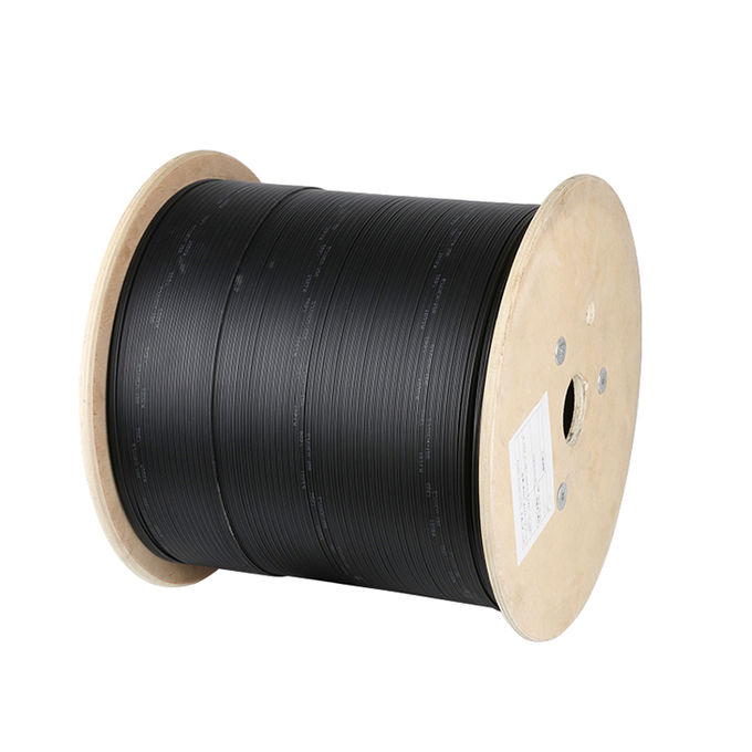 Self Supporting Steel Wire 2F G657A Outdoor FTTH Drop Cable 0
