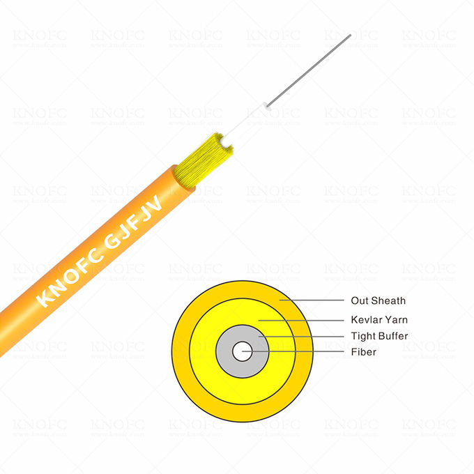 SM MM Indoor GJFJV Simplex Multimode Fiber Optic Cable 0