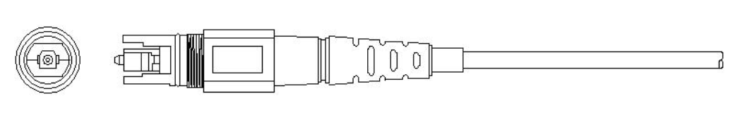 H Connector SC Hardened Waterproof Patch Cable FTTA CPRI OptiTap 0