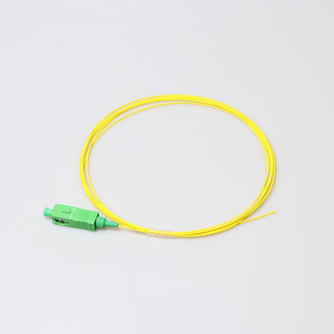 SM G657A1 900um Tight Buffer LSZH 1M SC APC Fiber Optic Pigtail 1