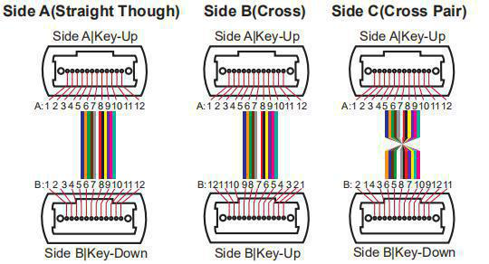 1M OM3 12 Cores MTP MPO Patch Cord 0