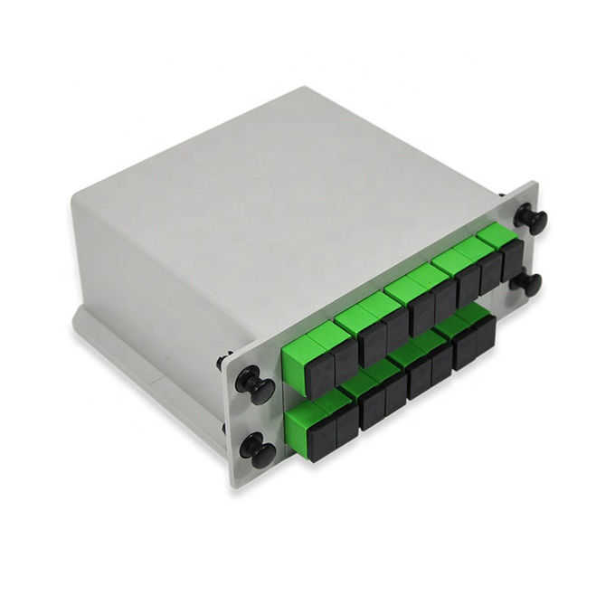 SC APC Rack Mount Connectors Cassette 1X16 PLC Splitter Box 2
