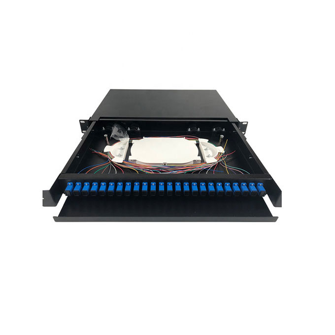 SC Fibre Patch Panel Rack Mount 1U Fiber Optic Terminal Box 0