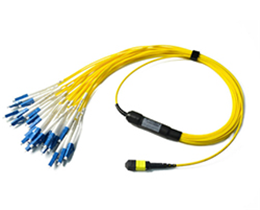 24芯MPO-LC双工3.0mm SM光纤分支电缆