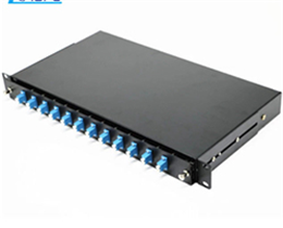 1U光纤配线架LC机架安装式光纤接线盒