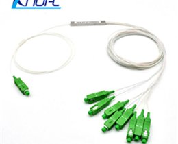 1*8 SC/APC Mini Steel Tube PLC Fiber Optic Splitter